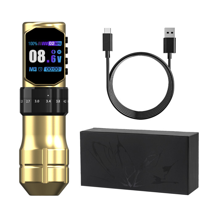 New EXOSTUDIO TM290 Wireless Tattoo Battery Pen Machine With Adjustable Stroke (Free Shipping)