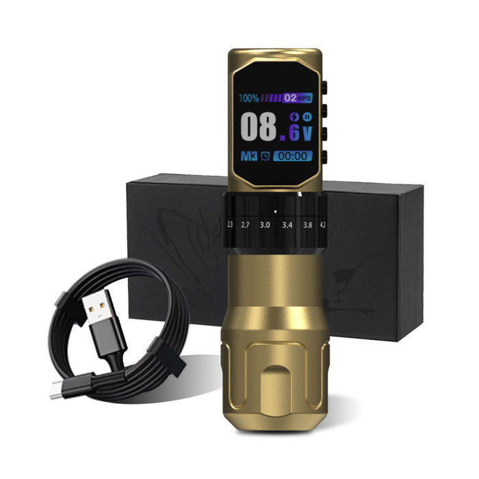 New EXOSTUDIO TM289 Wireless Tattoo Battery Pen Machine With Adjustable Stroke (Free Shipping)