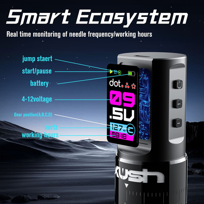 New Kush Wireless Tattoo Battery Pen Machine Adjustable Stroke (Free Shipping)