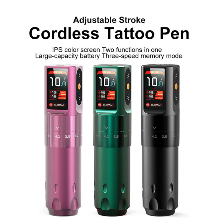 New FY018 Wireless Tattoo Battery Pen Machine With Adjustable Stroke