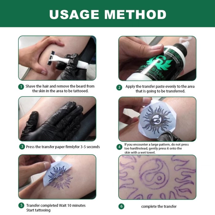 250ml/120ml/30ml Tattoo Stencil Gel Tattoo Transfer Stuff (Free Shipping)