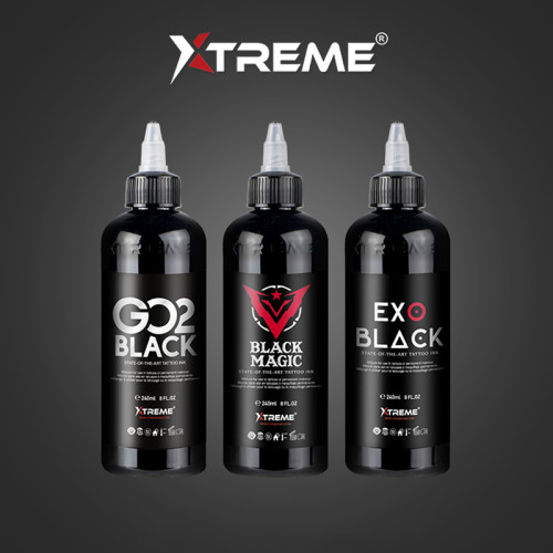 Professional Black Pigment Tattoo Ink - Made in USA (Free Shipping)
