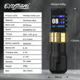 New EXOSTUDIO TM289 Wireless Tattoo Battery Pen Machine With Adjustable Stroke (Free Shipping)