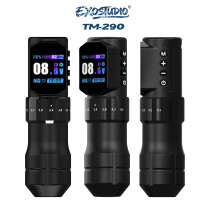New EXOSTUDIO TM290 Wireless Tattoo Battery Pen Machine With Adjustable Stroke (Free Shipping)