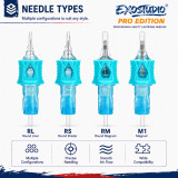 Sample Box With Mixed Sizes - EXOSTUDIO Pro Edition Tattoo Cartridge Needles (20PCS/BOX)