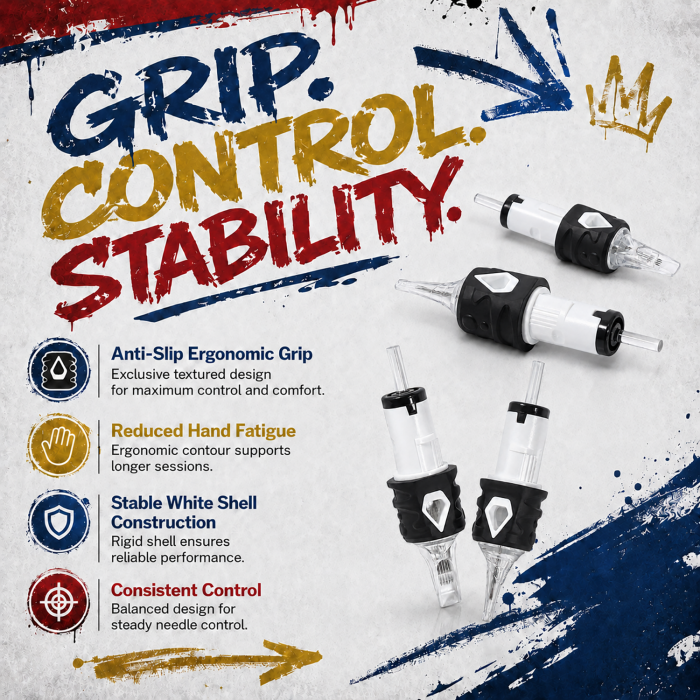 Sample Box With Mixed Sizes - EXOSTUDIO Classic Edition Tattoo Cartridge Needles (20PCS/BOX)