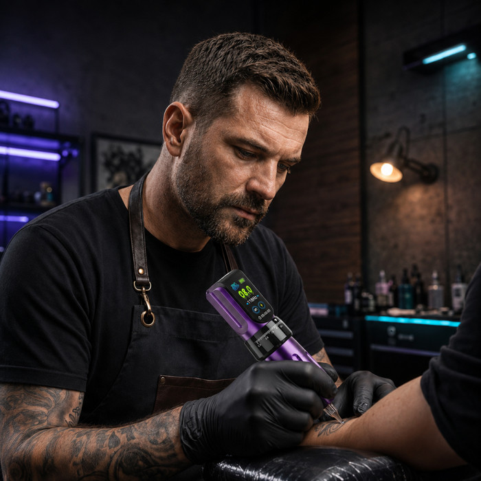 ZAC TATTOO Z1 Adjustable Stroke Wireless Tattoo Battery Pen Machine With 2 Battery Packs (Free Shipping)