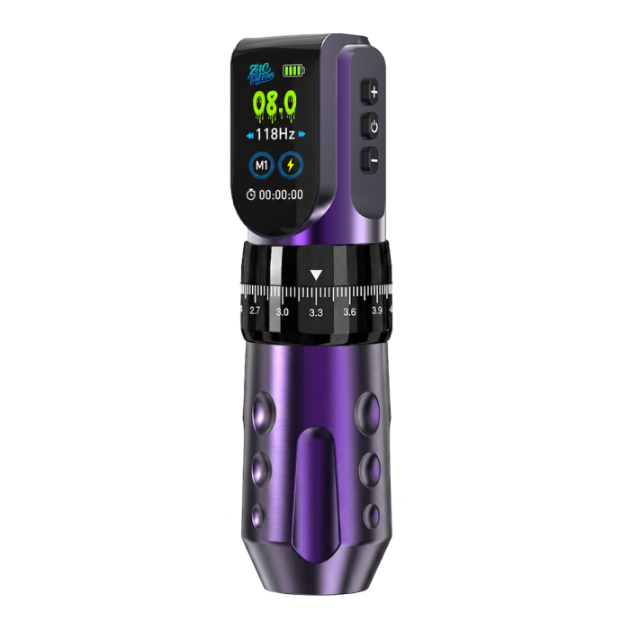 ZAC TATTOO Z1 Adjustable Stroke Wireless Tattoo Battery Pen Machine With 2 Battery Packs (Free Shipping)