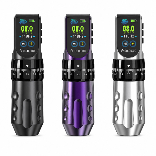 ZAC TATTOO Z1 Adjustable Stroke Wireless Tattoo Battery Pen Machine With 2 Battery Packs (Free Shipping)