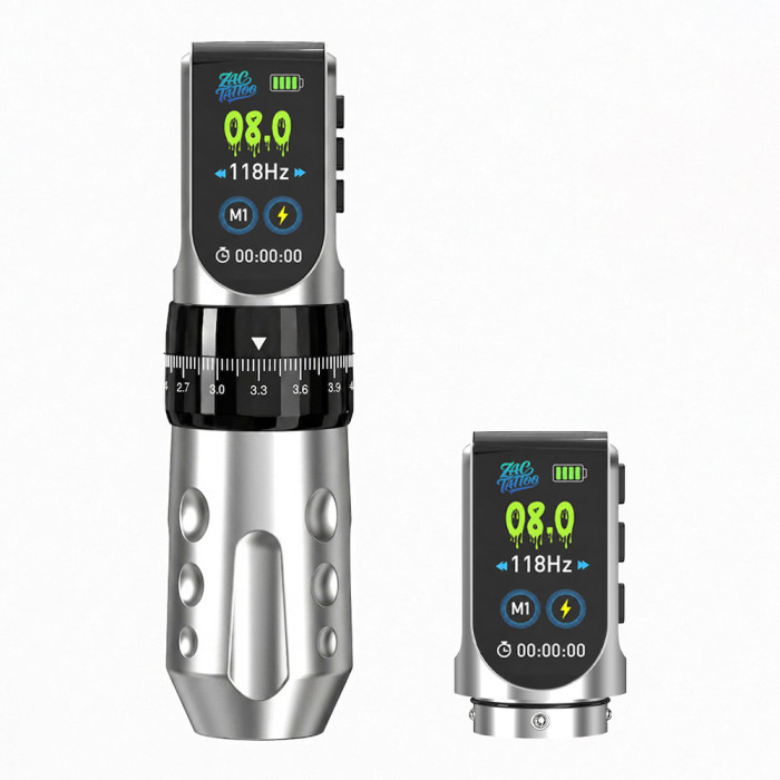 ZAC TATTOO Z1 Adjustable Stroke Wireless Tattoo Battery Pen Machine With 2 Battery Packs (Free Shipping)