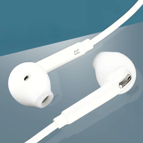 In-ear Earphone White for Samsung Galaxy S6 Wired Headset with Mic 3.5mm Jack Headphone for Cell Phone Adjustable Volume 80%