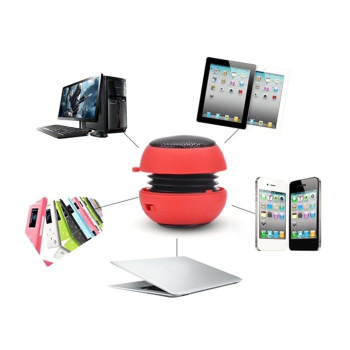 Burger Style Hamburger Mini Column Speaker Stereo Sound Box loudspeaker Audio Music MP3 Player Spinner for Mobile Phones Tablet