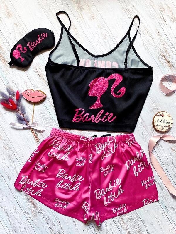 Multicolor fashion let ` t go party printed suspender Shorts Set