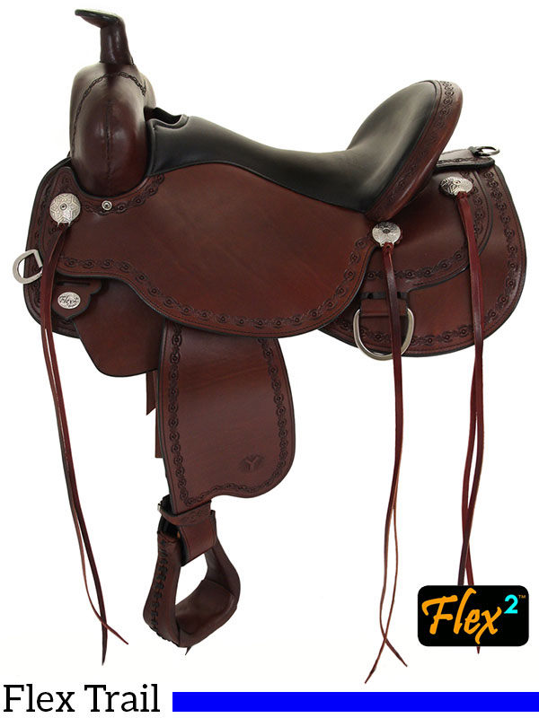 14  to 17  Circle Y Alpine Flex2 Trail Saddle 2377 w/Free Pad