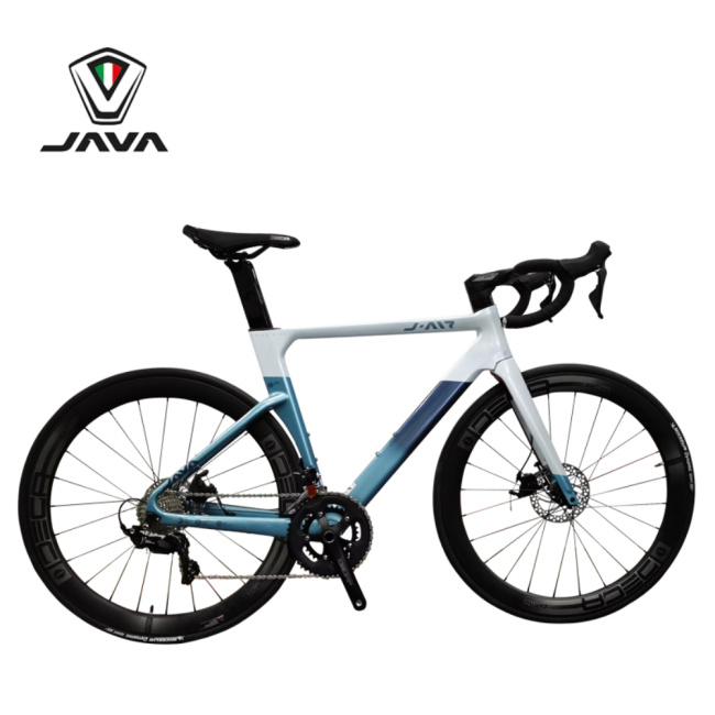 JAVA FUOCO Full Carbon Fiber Road Bike Bicycle in Stock 22 speed 700C Complete SHIMANO Disc Brake UCI Carbon Frame Racing Bikes