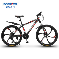 FOREVER brand new bicycle 24 inch six Knife Wheel 21speed high carbon steel Frame Mountain Bike for adult