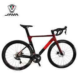 JAVA FUOCO Full Carbon Fiber Road Bike Bicycle in Stock 22 speed 700C Complete SHIMANO Disc Brake UCI Carbon Frame Racing Bikes