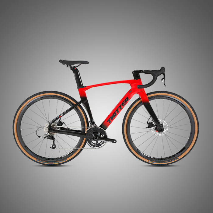Twitter Gravel Bike Carbon Fiber Road Bike RS 22Speed Cross Country Road Bike 700*40C Gravel Bicycle