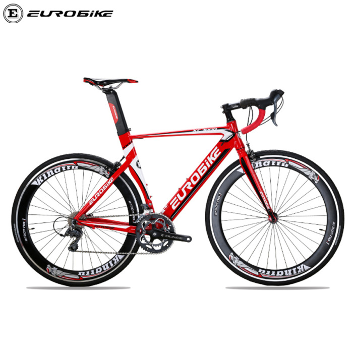 EUROBIKE XC7000 Road Bike 700C 16 speed bicycle Light Aluminum Alloy bike Frame Shi mano Claris R2000 50cm 54cm