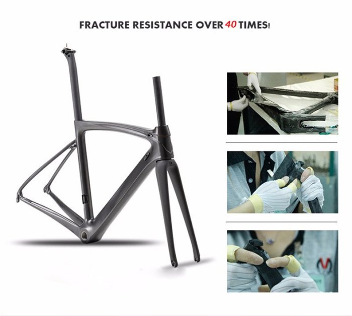 700C*44cm/48cm/50cm/52cm/54cm Size Bike Carbon Frame Road BikeT800 Carbon Fiber Bicycle, Used 105 Groupset
