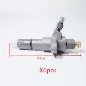 6PCS Fuel Injector for ISUZU 6BG1 1-15300169-1 1153001691 Hitachi JCB ZX200
