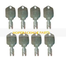 8PCS Hyster Yale Rubber Coated Forklift Key Part Numbers 186304 1430 91033317 A214062 51335040