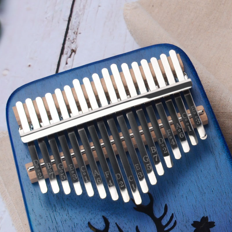Portable 17 Keys Musical Instruments Include Study Instruction & Tuning Hammer Music Gifts for Beginners Facmogu Kalimba Thumb Piano Wood Finger Piano 