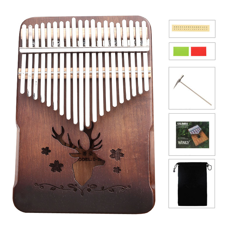 in Study instruction Builts Portable Musical Instrument Gifts for Kids Adult Beginners Professionals TOPQSC Kalimba Thumb Piano,21 key range is wider 