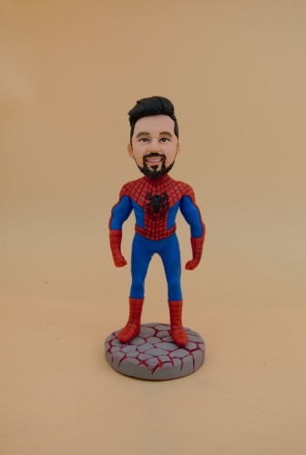 Custom Bobbleheads:Spider Man-with great power comes great responsibility