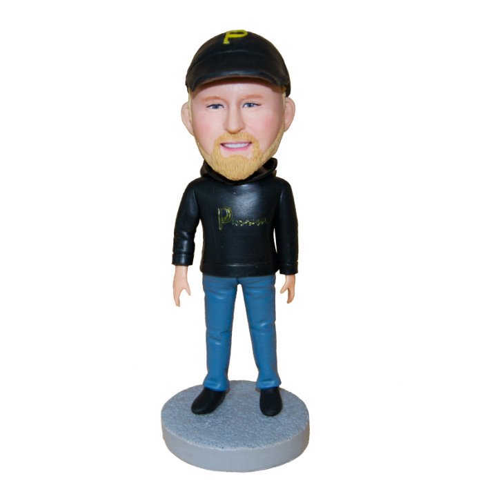 Custom bobblehead:A man with casual suit