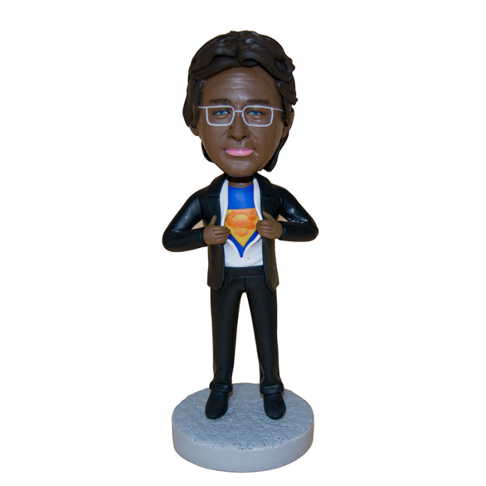 Custom bobblehead:A business man with a dream of being a Superman 2