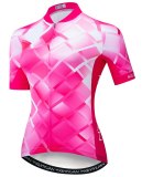 2020 Keyiyuan Women's Spring and Summer Pink Rectangular Jersey Short Sleeve Tops Breathable Sweat Road Bike Clothes