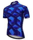 Keyiyuan Spring and Summer New Road Cycling Sweatshirt Quick-drying wicking Men's Cycling Dark Blue Short Sleeve Top