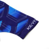 Keyiyuan Spring and Summer New Road Cycling Sweatshirt Quick-drying wicking Men's Cycling Dark Blue Short Sleeve Top
