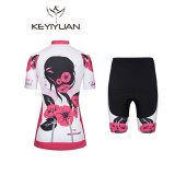 2020 keyiyuan High quality Women Short Sleeve Cycling Jersey Summer Breathable Cycling Clothing Ropa Ciclismo Free shipping
