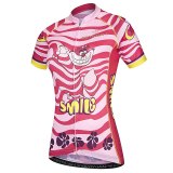 2020 keyiyuan Cartoon Alice Cat Summer Women Short Sleeve Cycling Jerseys Quick-Dry Bicycle Sportwear Ciclismo Short Jerseys