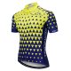 Keyiyuan spring and summer new men's yellow and blue triangle pattern wicking quick-drying Jersey breathable riding short-sle