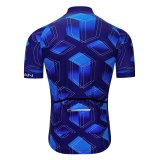 Keyiyuan Spring and Summer New Road Cycling Sweatshirt Quick-drying wicking Men's Cycling Dark Blue Short Sleeve Top