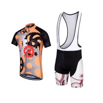 Keyiyuan  New Style  Team Men's Short Sleeve Bicycle Cycling Jersey+ Lycra Cycling  Short Set Ropa Maillot Ciclismo Plus Size