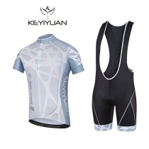 Keyiyuan Pro Team Summer Short Sleeve Cycling Jerseys Breathable Quick Dry Riding Wear Ropa Ciclismo Gel Pad Clothing