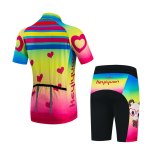 Keyiyuan Spring and Summer New Cartoon Bear Children's Cycling Jersey Breathable Quick-drying Short Sleeve Set