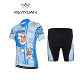 KEYIYUAN Doraemon children's cycling clothing short-sleeved children's mountain bike breathable sportswear