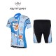 KEYIYUAN Doraemon children's cycling clothing short-sleeved children's mountain bike breathable sportswear