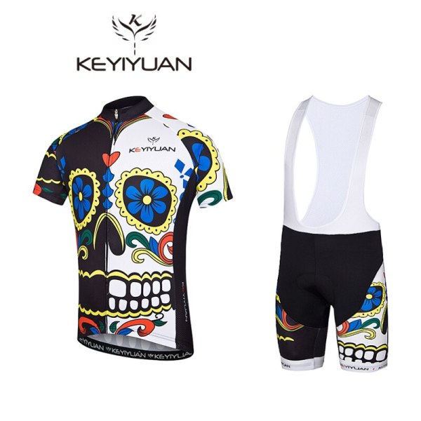 KEYIYUAN Cycling Sweatshirt Short Sleeve Summer Spring Mens Shirt Bike Racing Top Riding Clothing