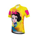 Keyiyuan Spring and Summer New Snow White and Seven Dwarf Children's Cycling Jersey Breathable Short Sleeve Set