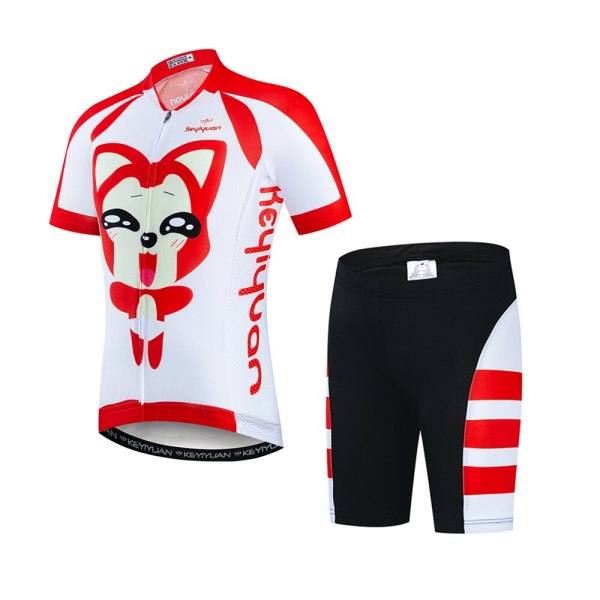 Keyiyuan Spring and Summer New Children's Bicycle Road Jersey Breathable Quick-drying Short Sleeve Set