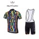 KEYIYUAN Cool color bar Cycling Clothing Bike Jersey Clothing Mens Bi Cycling Jersey Short Sleeve Pro Cycling Jerseys Short Set