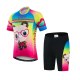 Keyiyuan Spring and Summer New Cartoon Bear Children's Cycling Jersey Breathable Quick-drying Short Sleeve Set