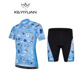 Autumn and winter new bike set Kids short-sleeved children's men and women mountain bike breathable sportswear