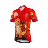 Keyiyuan Spring and Summer New Volcano Eruption Children's Cycling Jersey Quick-drying Breathable Short Sleeve Set
